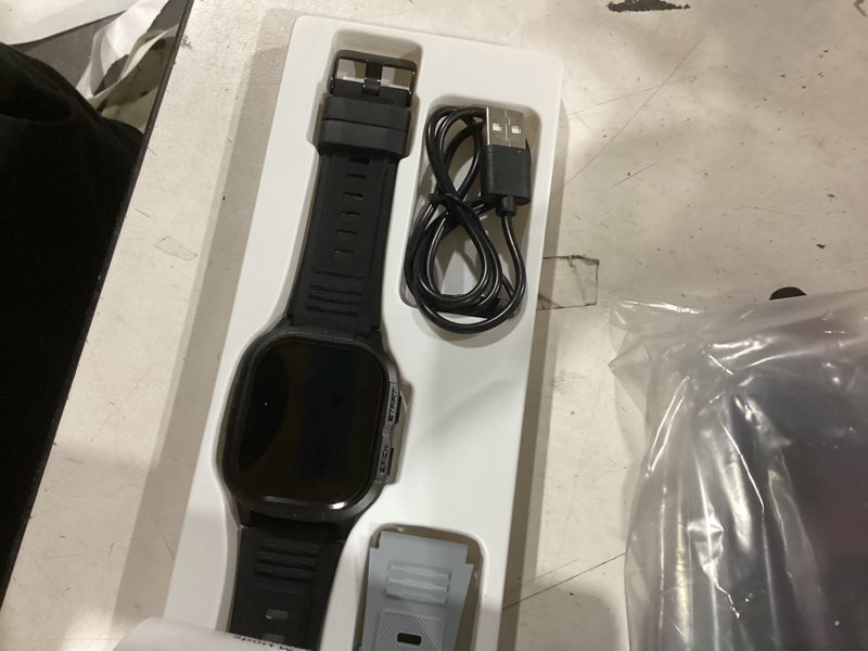 Condition photo showing Good Condition for smart watch for men fitness tracker: waterproof military digital mens watches running make answer call smartwatch android phone iphone samsung compatible sleep spo2 heart rate monitor step pedometer black