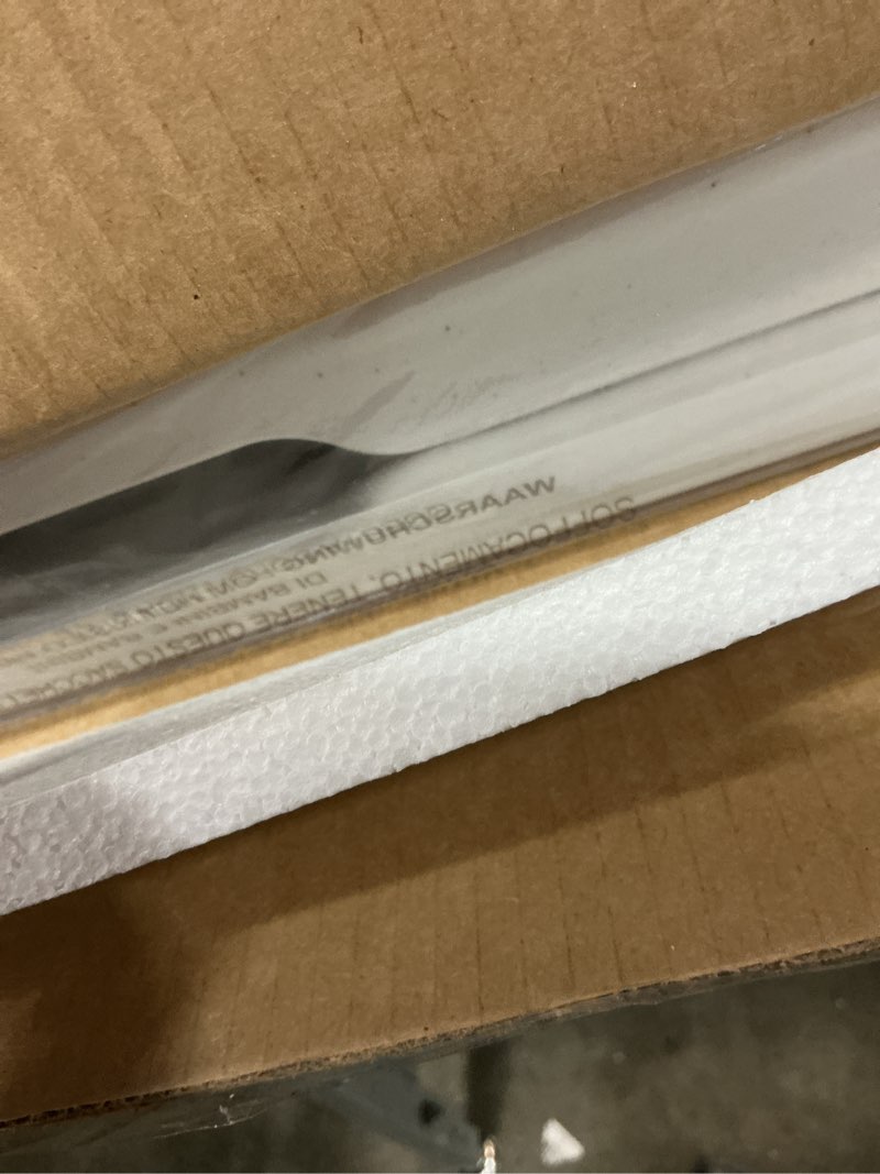 Condition photo showing New/Like New for folding table 4 foot portable heavy duty plastic fold-in-half utility table small indoor outdoor adjustable height folding with carrying handle, camping and party,white | portable, heavy duty, fold-in-half, indoor outdoor, adjustable height, folding