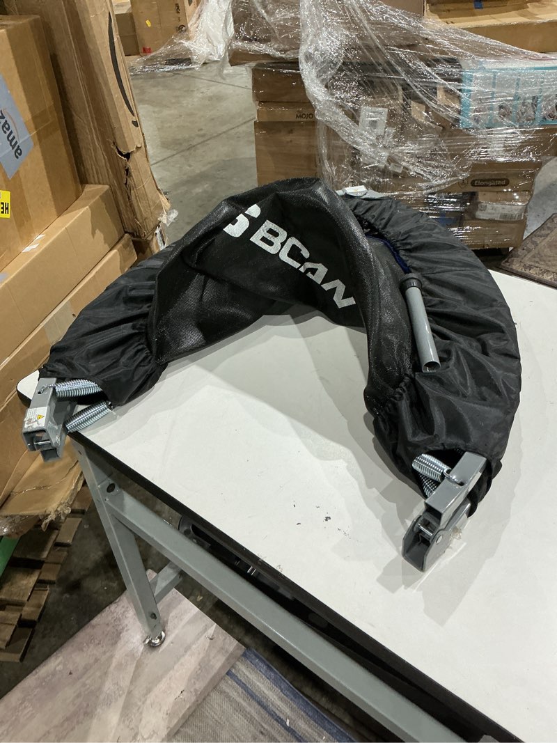 Condition photo showing As Is for incomplete))))bcan 48\" foldable trampoline, fitness rebounder with adjustable foam handle, exercise trampoline for adults/kids indoor/garden workout max load 440lbs