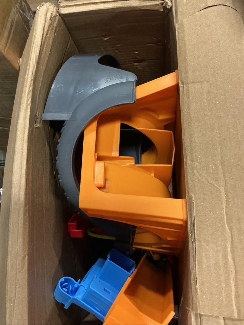 Condition photo showing As Is for Hot Wheels Track Builder Spiral Stack-Up Track Set