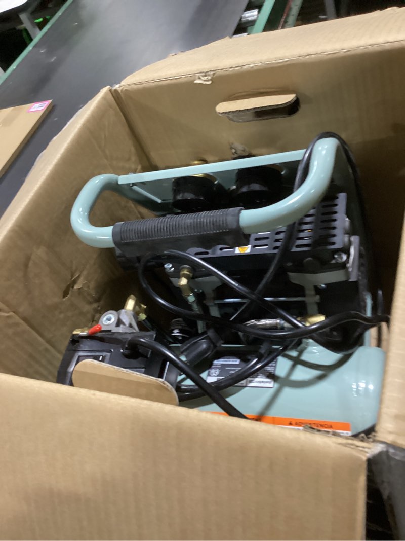Condition photo showing As Is for Metabo Hpt 1 Gallon Quiet Compressor