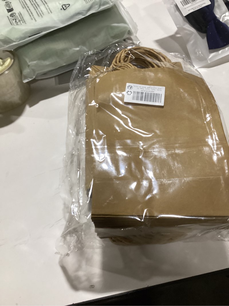 Brown Paper Gift Bags with Twist Handles for Party, Birthday, Kraft Paper Bags Supplies - 150x210x80