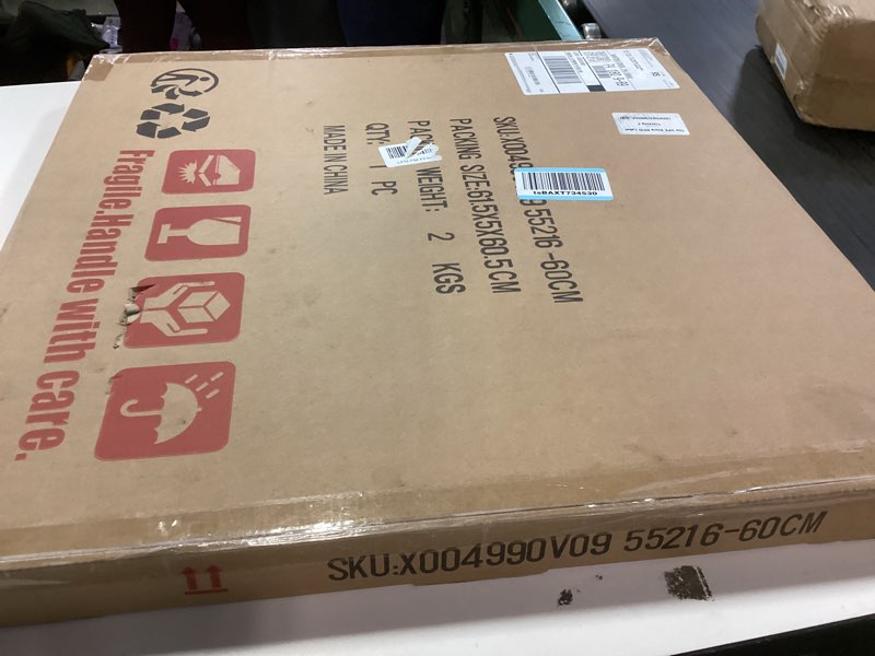 Condition photo showing New/Like New for Big Wall Clock for Living Room,Decorative Round Modern Wall Clock,Digital Silent Black Clock Battery Operated for Bedroom/Kitchen/Entryway/Office/Farmhouse 24Inch Digital 24inch