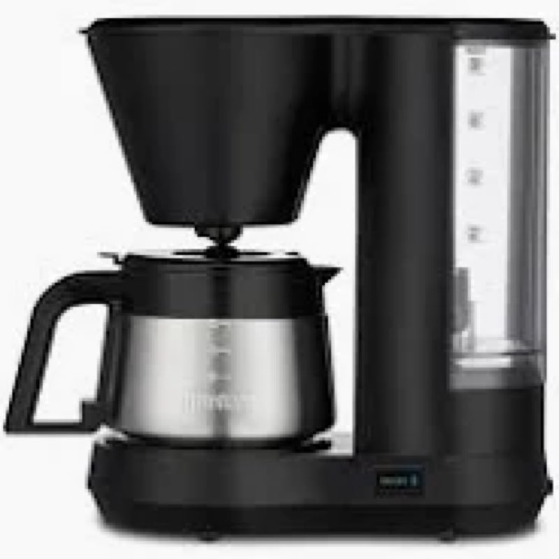 cuisinart 5-cup coffee maker with stainless steel carafe, coffee machine with removable water reserv