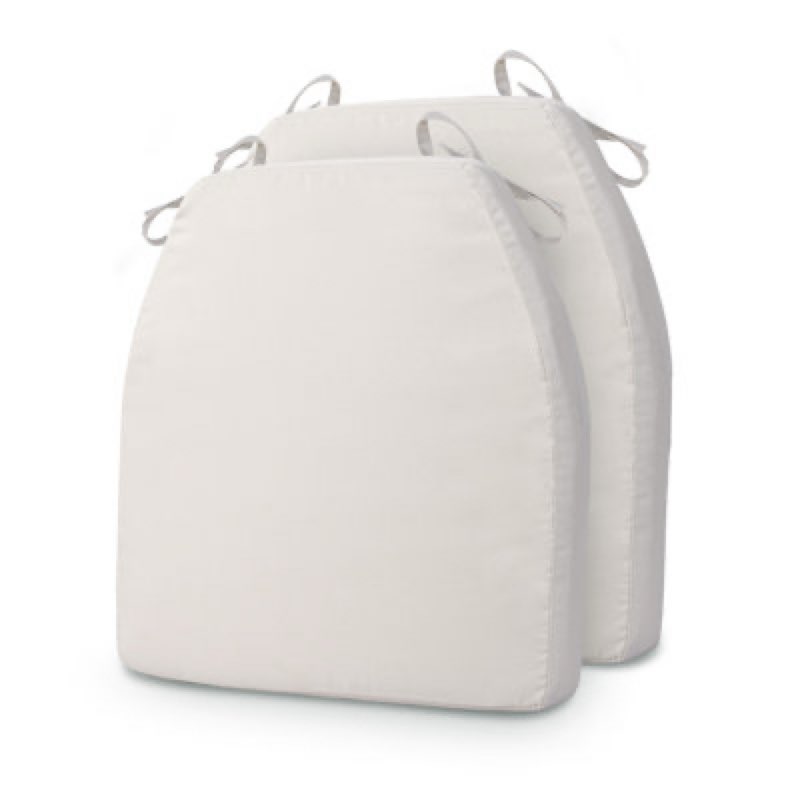 AAAAAcessories D-Shaped Chair Cushions, 2" Thick Dining Chair Pads with Ties and Removable, Machine-