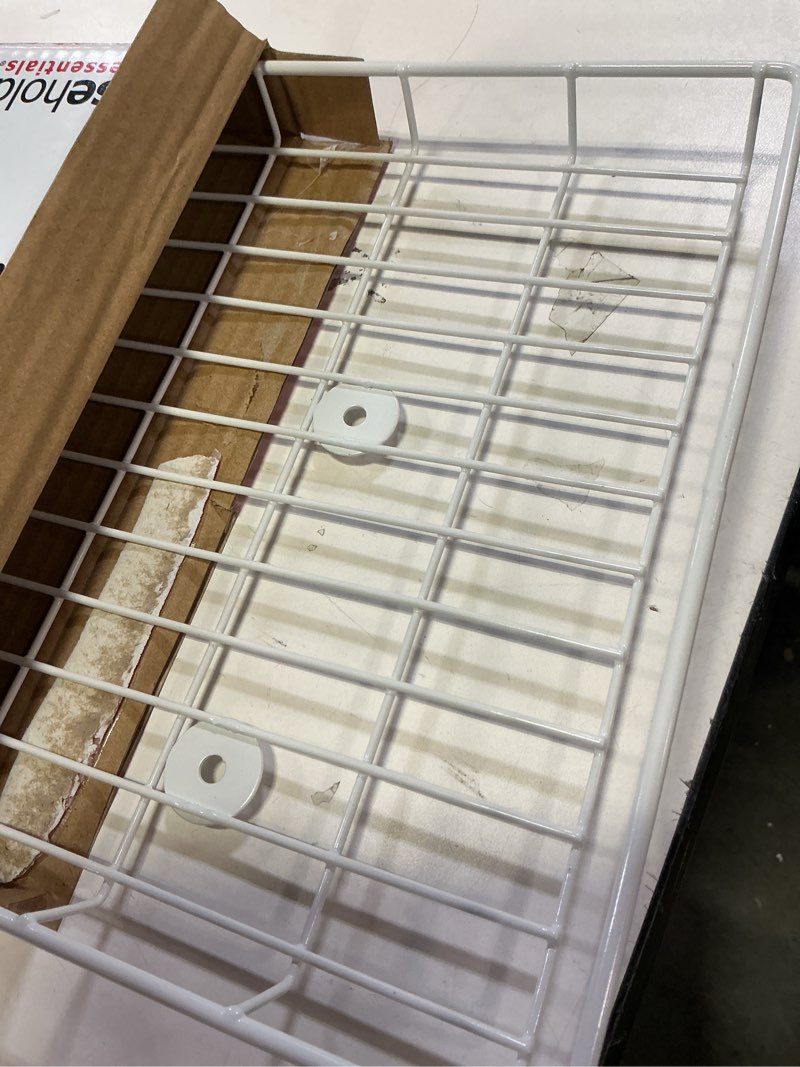 Condition photo showing Good Condition for household essentials 05100 rear display over-the-washer storage shelf | organize and store laundry room supplies | white