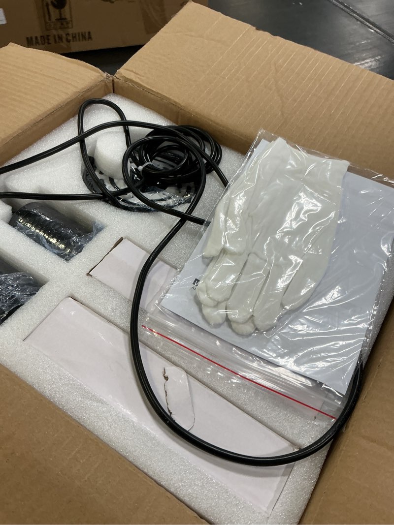 Condition photo showing Good Condition for haixiang 4 pcaks pendant lights for kitchen island, white light, black crystal linear pendant lighting, bar corner led light fixture black 4 lights