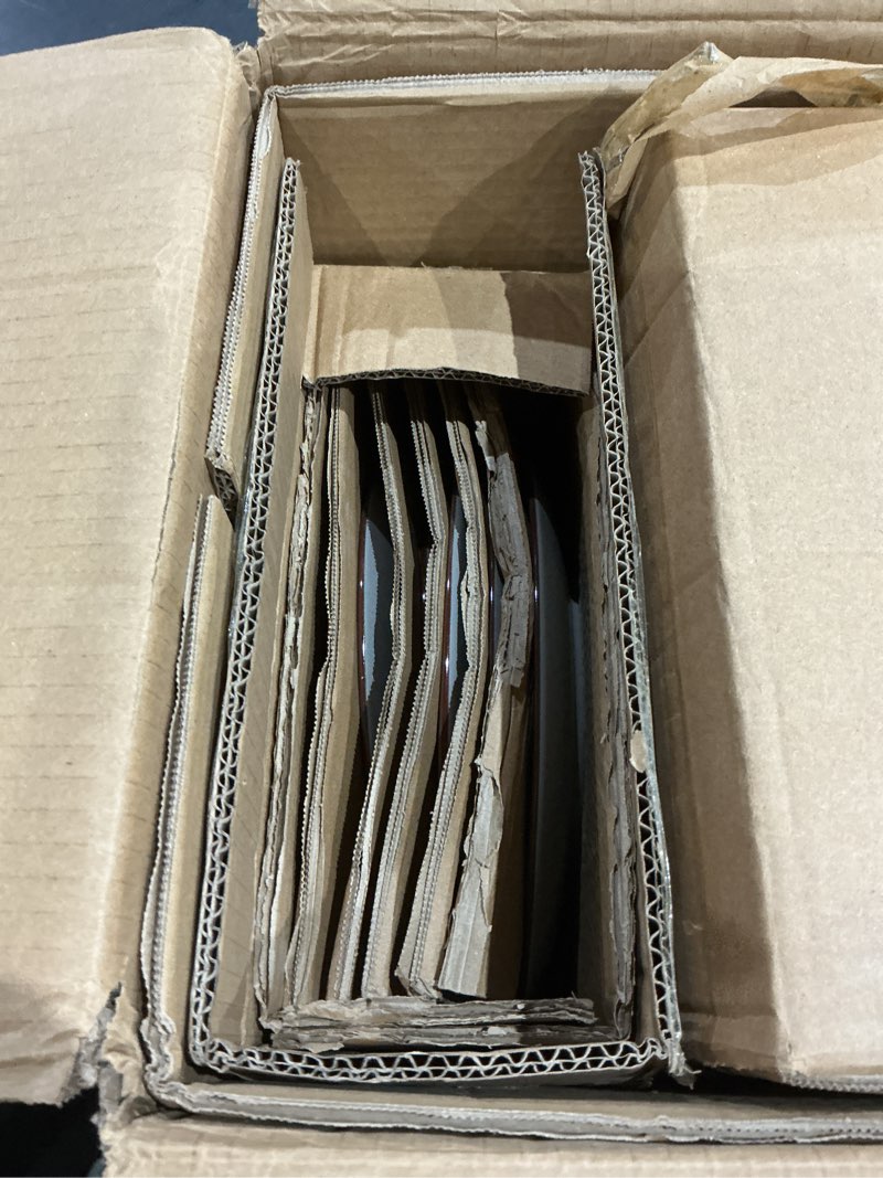 Condition photo showing Good Condition for famiware venus speckled dinnerware set, 24-piece stoneware dishes for 6, matte dark gray - includes 