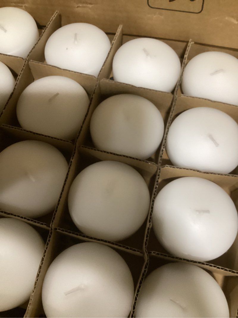 Condition photo showing New/Like New for 80 Pack White Floating Candles 3 inch Unscented Floating Candles for Centerpieces 8 Hours Long Burn Time-3” Floating Emergency Candle Bulk for Wedding Cylinder Vases 3inch 80 Pack