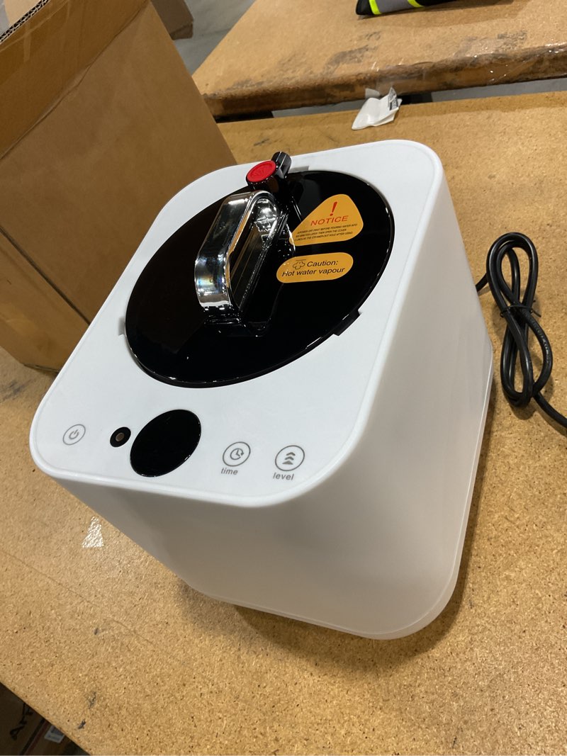 Condition photo showing As Is for portable sauna box for home, personal spa steam sauna with 10 min fast heating & 9 levels heat, warm sauna tent with 3l/1200w steamer, folding chair, remote control for body relaxation,32\\\" x 32\\\" x 71