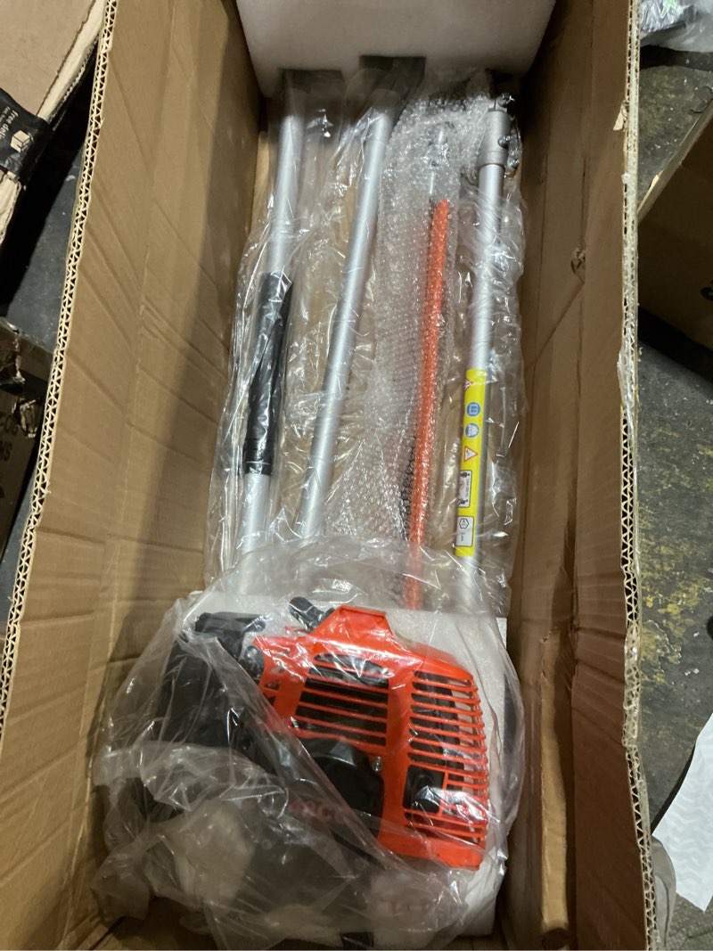 Condition photo showing New/Like New for 48cc gas hedge trimmer, 2 cycle gas powered hedge trimmer brush cutter,pole saw with extension pole garden trimming tools for tree trimming and branch cutting