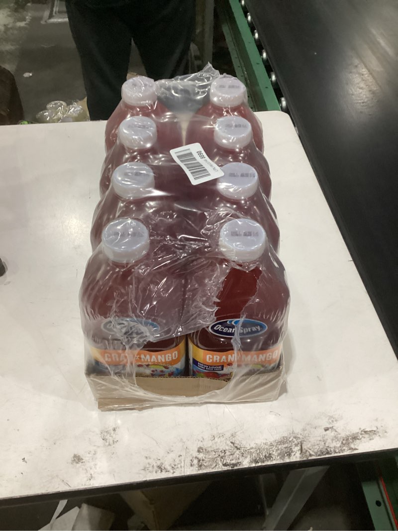 Condition photo showing New/Like New for 5/21/2026 ocean spray® cran-mango™ cranberry mango juice drink, 64 fl oz bottle (pack of 8) cranberry mango juice drink 64 fl oz (pack of 8)