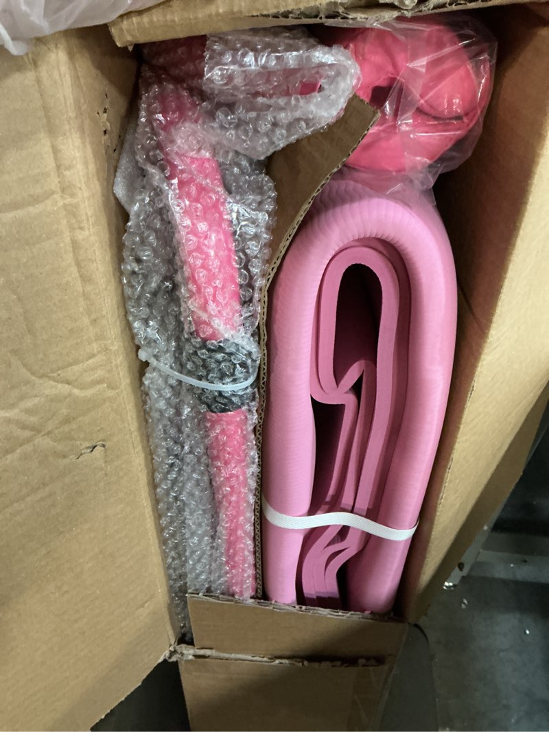 Condition photo showing New/Like New for tepemccu expandable gymnastics bars, adjustable height gymnastic horizontal bars, children folding training bar for kids pink with mat