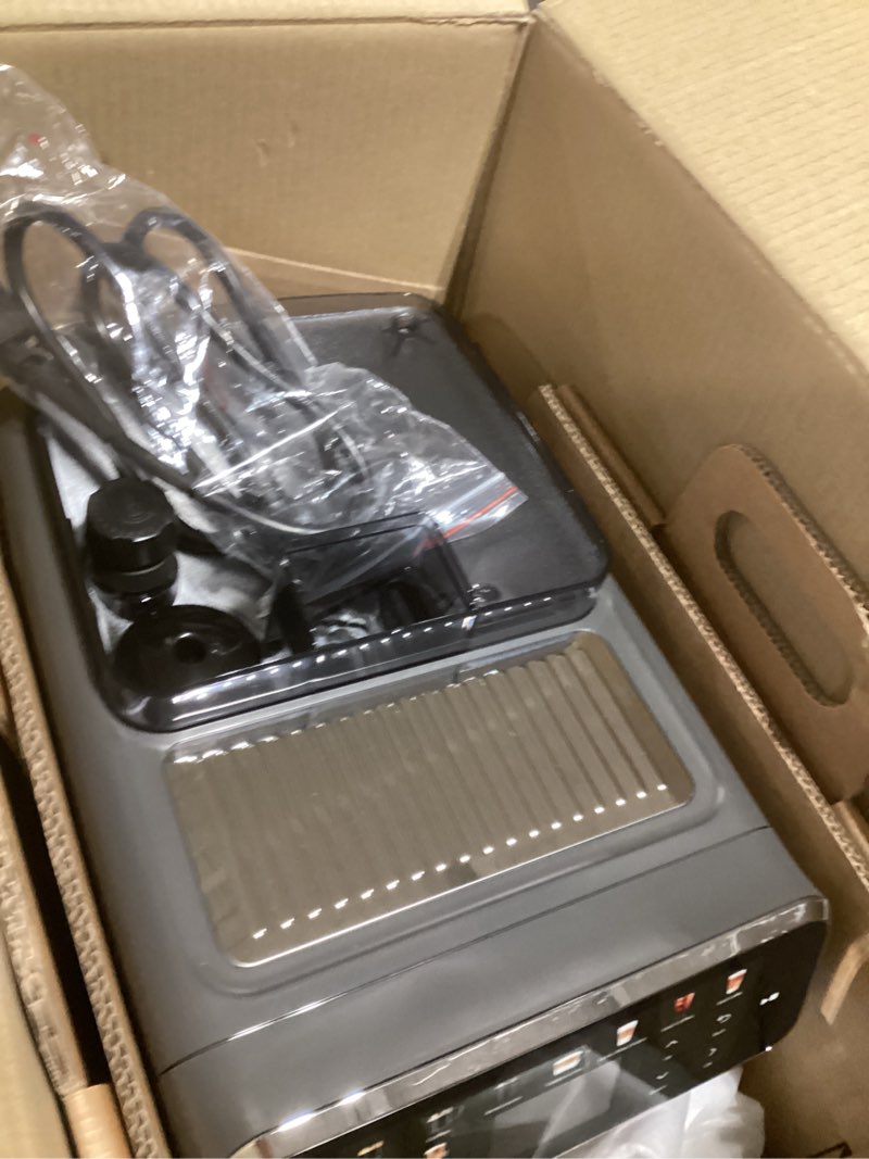 Condition photo showing Good Condition for Philips 5500 Series Fully Automatic Espresso Machine, LatteGo Milk System, Integrated Grinder, 20 Hot & Iced Coffee Pre-Sets, Quick Start, SilentBrew, 15-Bar Pressure, Black Chrome (EP5544/94) Black, chromed