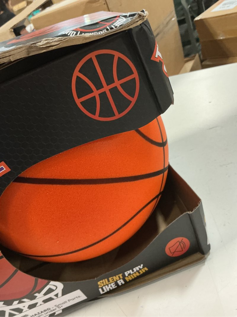 Condition photo showing Good Condition for silent basketball size 5 (27.5") – not vacuum shipped - 2025 upgraded airless soft foam ball soundless for quiet dribbling and indoor training – real feel higher bounce no noise dark orange size 7