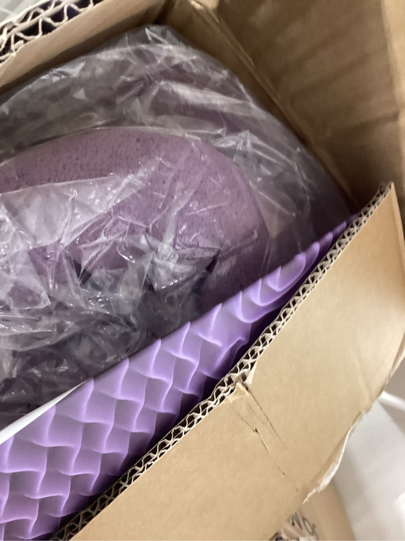 Condition photo showing New/Like New for muxhomo 3 inch 7-zone twin mattress topper, egg crate memory foam mattress topper twin size for back pain, lavender cooling gel infused bed pad, certipur-us and oeko-tex certification (38"×75") twin 3 inch