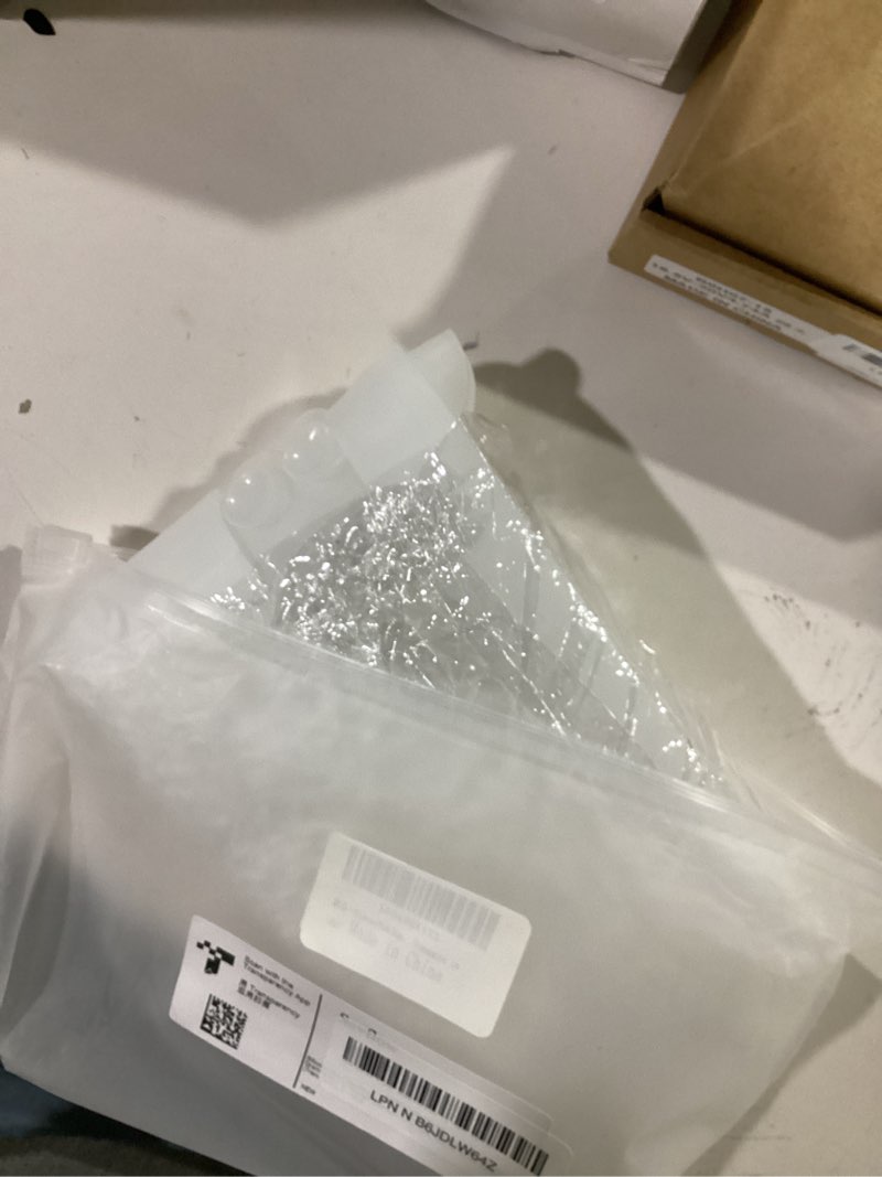 Condition photo showing New/Like New for Silicone Sink Edge Protectors - Multifunction Accessories, Splash Guard & Draining Mat for Kitchen, Bathroom Sink, Steel, Granite, Quartz Countertops (Transparent, 4 * 14in) 4 * 14in Transparent