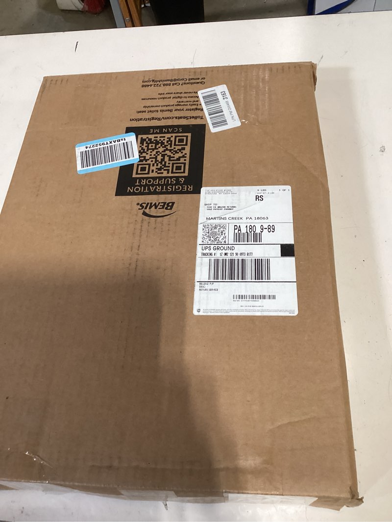 Condition photo showing New/Like New for elongated toilet seat, 18.5” soft/slow close oval (oblong) toilet seat for elongated toilets, no-slam quiet-close lid, easy-to-install & clean, durable never-loosen white plastic seat white elongated(oval)