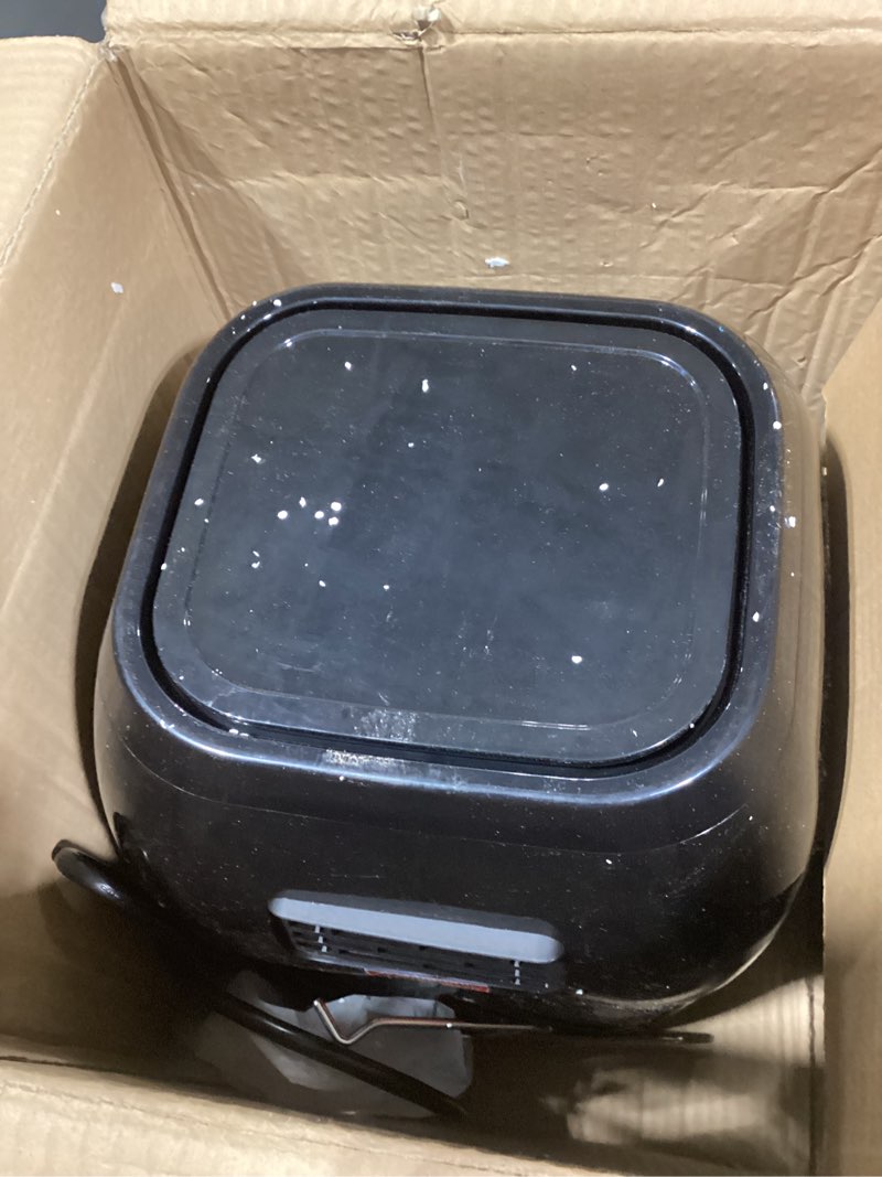 Condition photo showing As Is for CHEFMAN Multifunctional Digital Air Fryer+ Rotisserie, Dehydrator, Convection Oven, 17 Touch Screen Presets Fry, Roast, Dehydrate, Bake, XL 10L Family Size, Auto Shutoff, Large Easy-View Window, Black 10 Quart Black