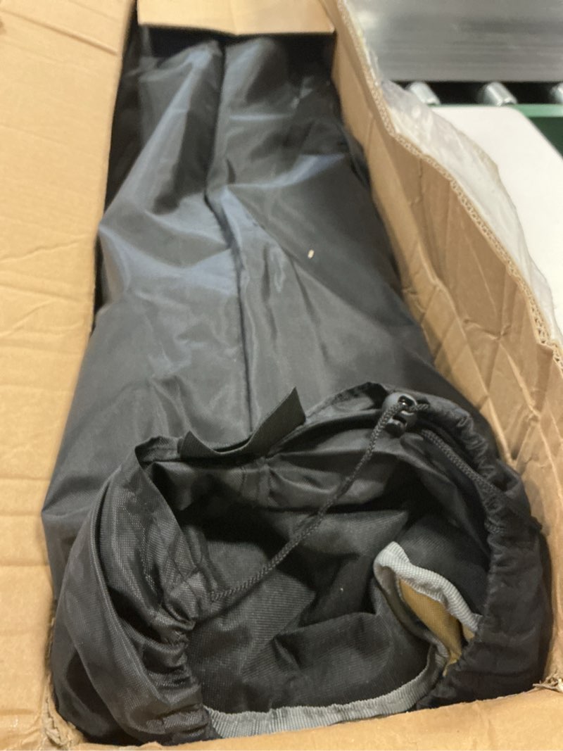 Condition photo showing As Is for Portable Dog Camping Chairs for Dogs Raised Pet Bed for Outdoor Folding Chair Patio Lazy Puppy Cot Heavy Duty Pet Camping Gear(28x 24 x 22 Inches,Brown) Brown 28x 24 x 22 Inches