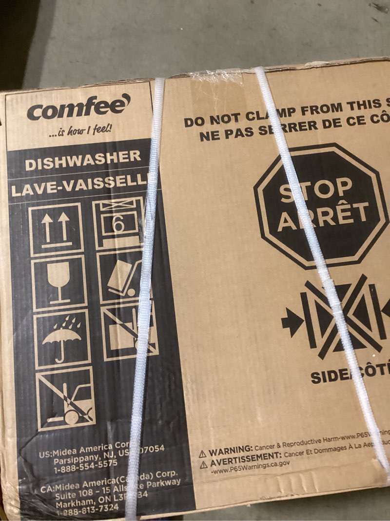 Condition photo showing New/Like New for COMFEE’ Countertop Dishwasher, Energy Star Portable Dishwasher, 6 Place Settings & 8 Washing Programs, Speed, Baby-Care, ECO& Glass, Dish Washer for Dorm, RV& Apartment, Black Whole Black