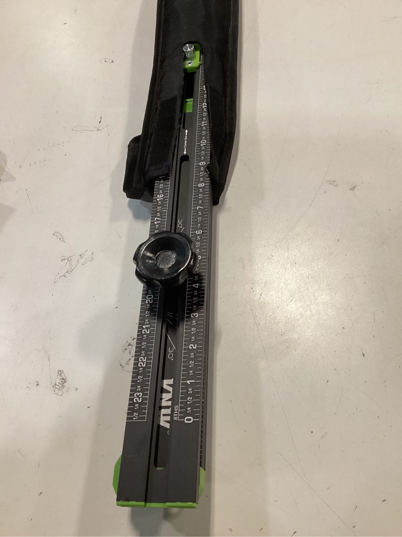 Condition photo showing Good Condition for VNW 6 in 1 Adjustable T Square, 24in Drilling Positioning Ruler, Cabinet Hardware Jig, Marking Gauge Tools for Woodworking, Cabinet Drawer Door Hole Drilling Template. 24INCH