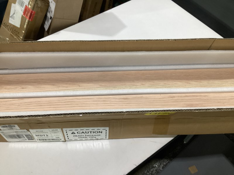Condition photo showing Good Condition for 3.5" x 47" Oak Wood Stair Newel Post with a Single Groove Notched Newel Wood Balusters for Staircase Interior and Outdoor Railing Newels for Stair Handrails (2)