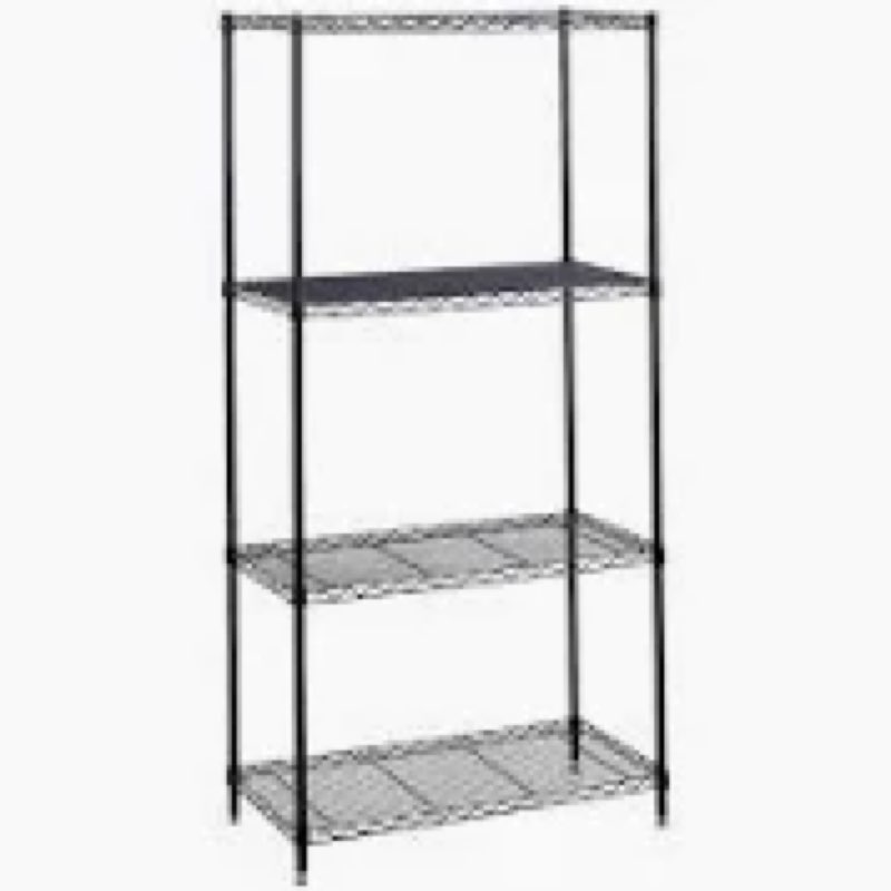 Auslar 3-Shelf Storage Wire Shelves Heavy Duty 3 Tiers Standing Shelving Units Adjustable Metal Orga