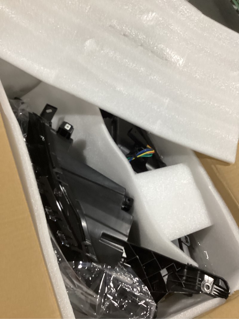 Condition photo showing Good Condition for driver side and passenger side headlights assembly halogen replacement for impala 2015-2020 housing black lamp lh rh 2pcs 84178024 84178023