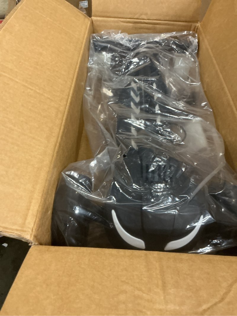 Condition photo showing New/Like New for electric scooter for kids ages 3-12, full body lights up, wide deck, 3 adjustable heights, 5mph safe speed, 90min riding, foldable 3 wheel electric scooter for kids boys girls toddler black + pull handle