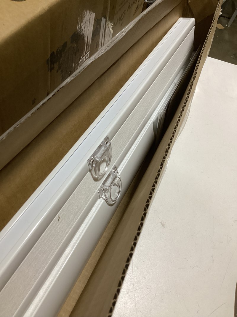 Condition photo showing Good Condition for LazBlinds No Tools No Drill Cordless Cellular Shades, Top Down Bottom Up (TDBU) Honeycomb Shades for Home, Light Filtering Thermal Insulation Blinds for Windows, 26" W x 48" H, White Light Filtering - White 26" W x 48" H