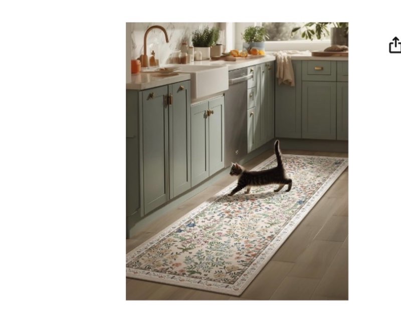 washable kitchen rug runners for hallways: 2'6"x8' bedroom rug non slip low pile soft stain resistan