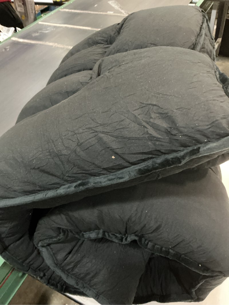 Condition photo showing Good Condition for Japanese Floor Mattress Foldable & Portable Roll Up Futon Mattress 3" Black Tatami Mat for Adult and Kids?Shredded Memory Foam Filled with Straps Sleeping Pad Suitable for Camping?54"x 80" Full Size Black Full