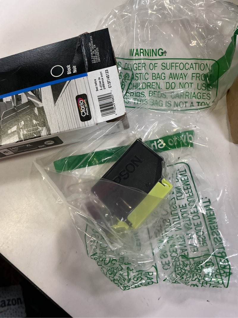 Condition photo showing New/Like New for epson 340 claria photo hd ink high capacity black cartridge (t340xl120-s) works with expression xp-8800
