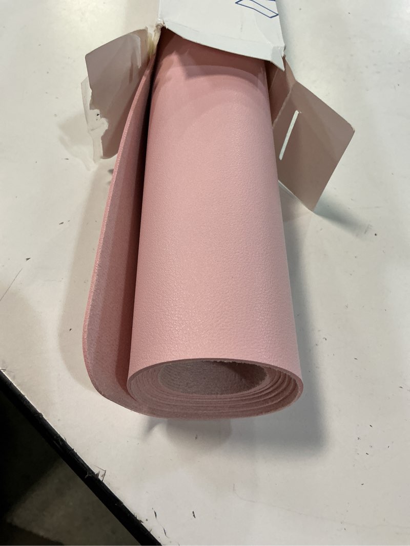 Condition photo showing Good Condition for ysagi leather desk protector, office mat, large mouse mat, non-slip pu leather blotter, laptop pad, waterproof writing pad for office and home (light pink, 47.2" x 23.6") light pink 47.2" x 23.6"