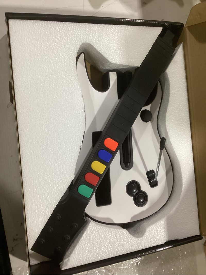 Condition photo showing New/Like New for KYAYUGM Wii Guitar Compatible for Nintendo Wii, Supports for Guitar Hero and Rock Band Games. ?Rock Band 1 is Not Supported?- White