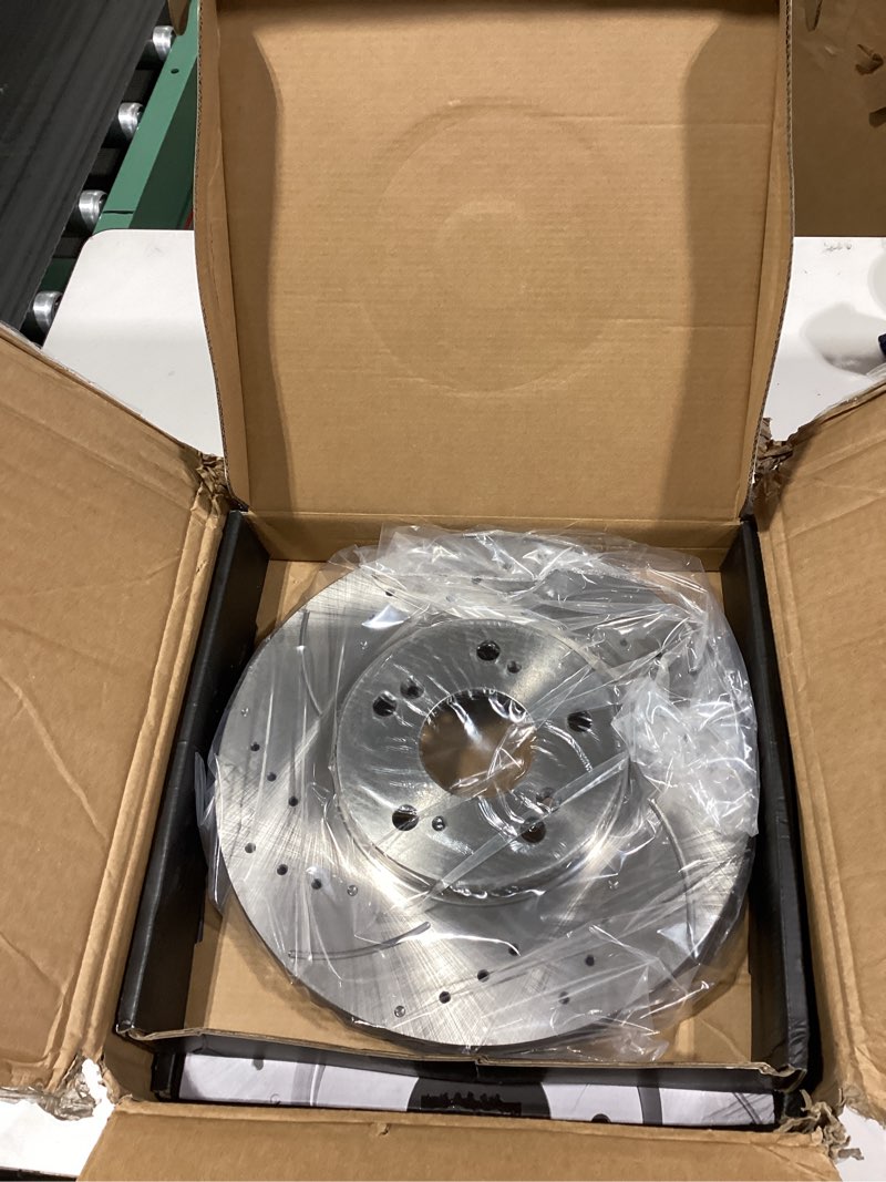 Condition photo showing Good Condition for Brake Pads And Rotors Kit Compatible With 2003-2012 Honda Accord, 2006-2008 Acura TL, Front Automotive Replacement Brake Kits 31275 D1506-7656 Drilled And Slotted Rotors 299.7mm(11.8in)