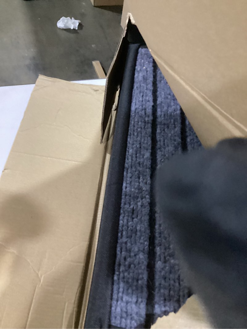 Condition photo showing Good Condition for folding dog ramp for cars, 63"x17" large dog ramp for suv & truck, non-slip surface & side handle, portable pet ramp