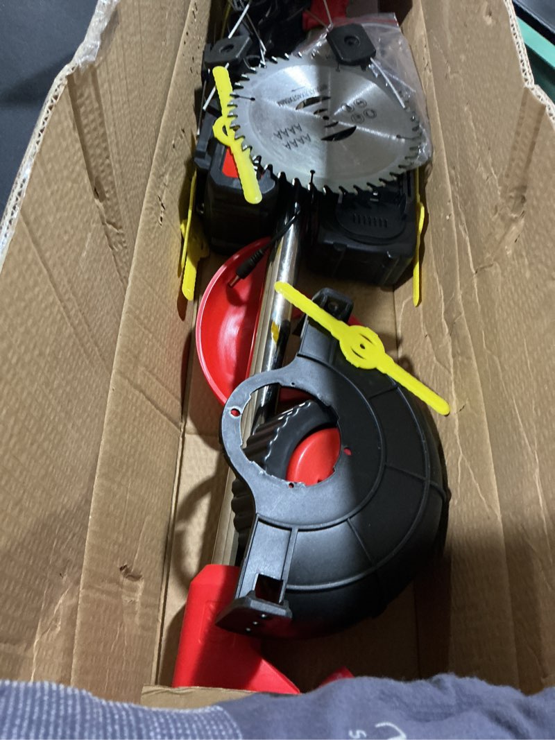 Condition photo showing Good Condition for cordless weed wacker battery powered electric weed eater with 21v 3.0ah battery, 3-in-1 cordless grass trimmer & brush cutter with 5 types blades for yard garden