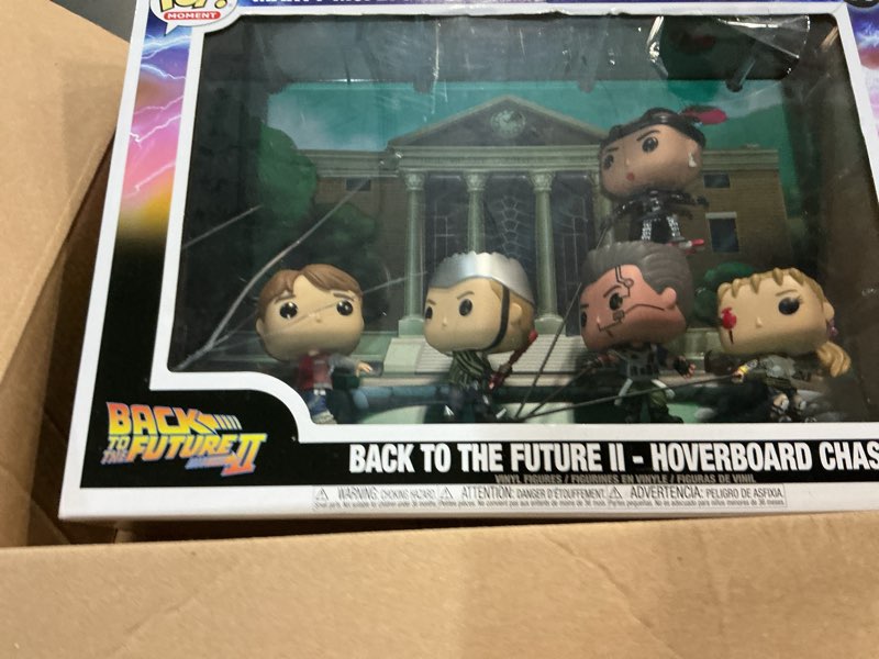 Condition photo showing As Is for funko pop! moments deluxe: back to the future 2 - marty mcfly - hoverboard chase - collectable vinyl figure - gift idea - official merchandise - toys for kids & adults - movies fans