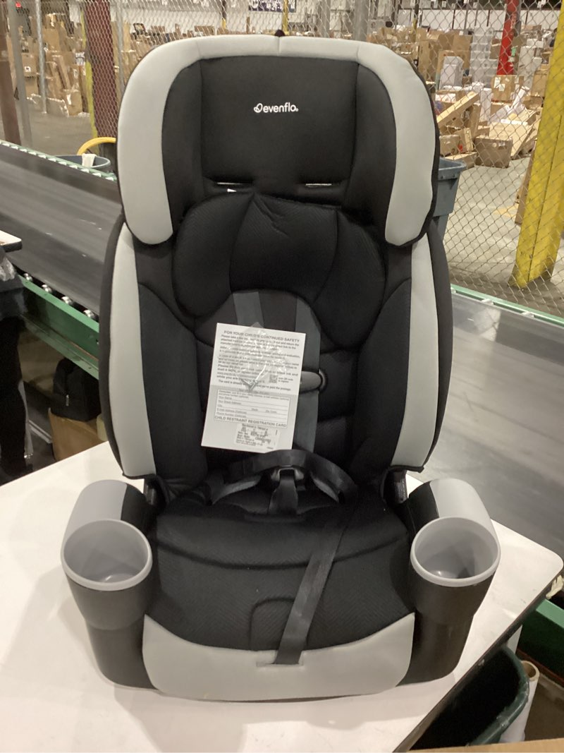 Condition photo showing New/Like New for Evenflo Maestro Sport Booster Car Seat (Granite Gray) NEW Evenflo Maestro Sport Booster Car Seat