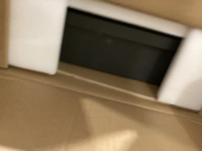Condition photo showing Good Condition for black bathroom medicine cabinet with beveled edge mirrored door 15 x 24 inch, recessed or surface mount, with adjustable glass shelves matte black 15x24 inch beveled edge mirror