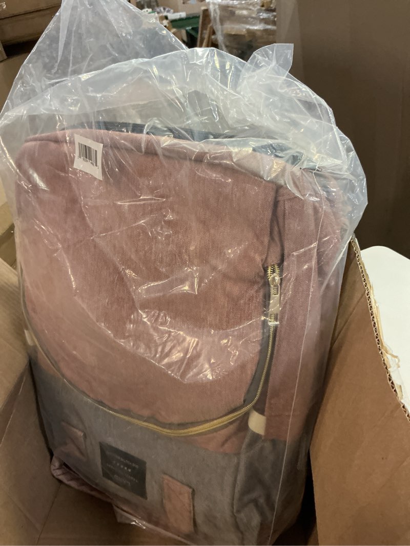 Condition photo showing Good Condition for houscly diaper bag backpack with changing station: pink baby bags for girls boys new mom gifts pañaleras para bebe baby girl newborn essentials must haves baby shower gifts baby registry pink daypack backpacks