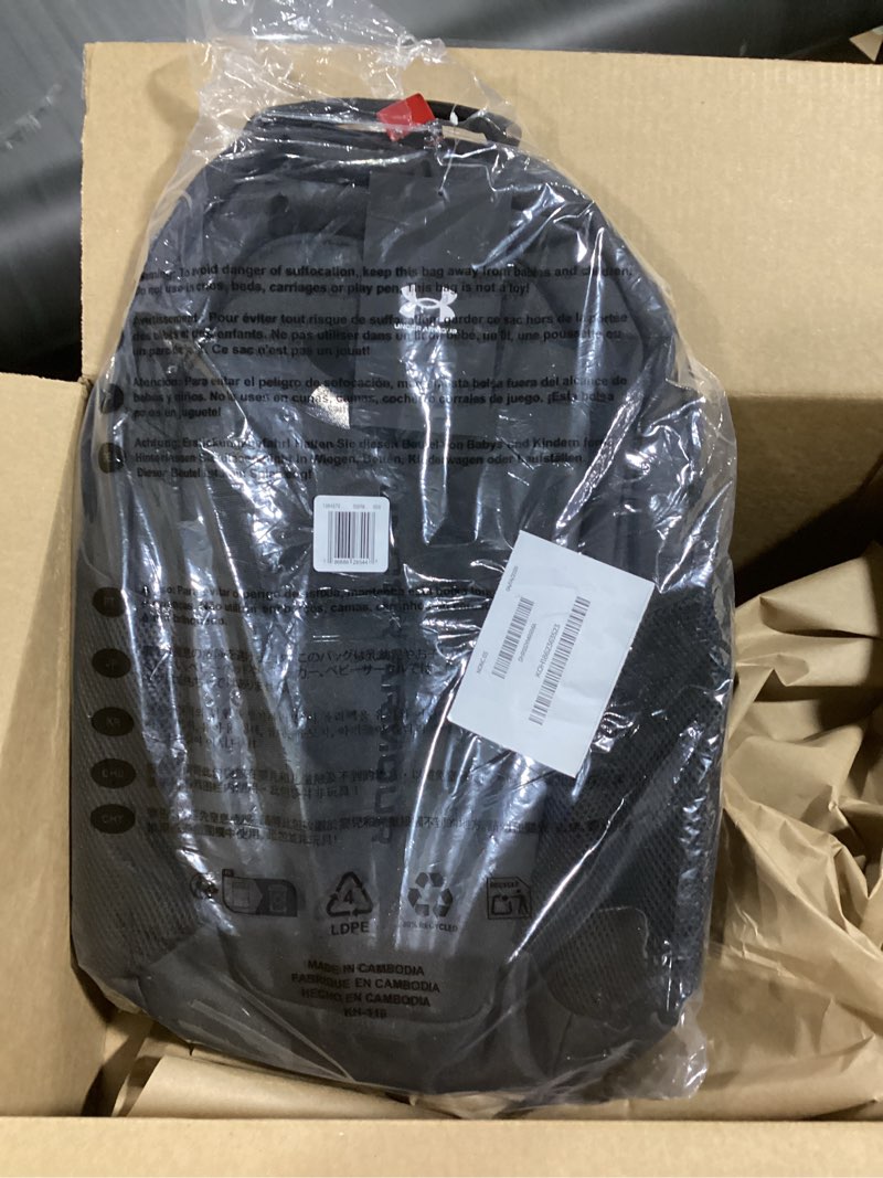 Condition photo showing Good Condition for under armour unisex-adult hustle 6.0 backpack, (003) black/black/black, one size fits most one size (003) black / black / black