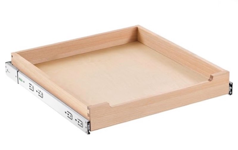 VEVOR Pull Out Cabinet Organizer, 20"W x 21"D Cabinet Drawer, Soft Close Slide out Shelf, Heavy-Duty Sliding Wood Drawer, Bottom and Side Assembly Base Cabinet Organization for Kitchen Pantry Bathroom