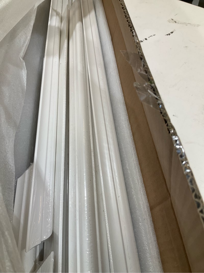 Condition photo showing Good Condition for art3d pre-cut wall molding set of 6 pcs, ready-to-assemble wainscoting panels for interior wall décor living room bedroom accent wall - installed with glue, 3 top 3 bottom