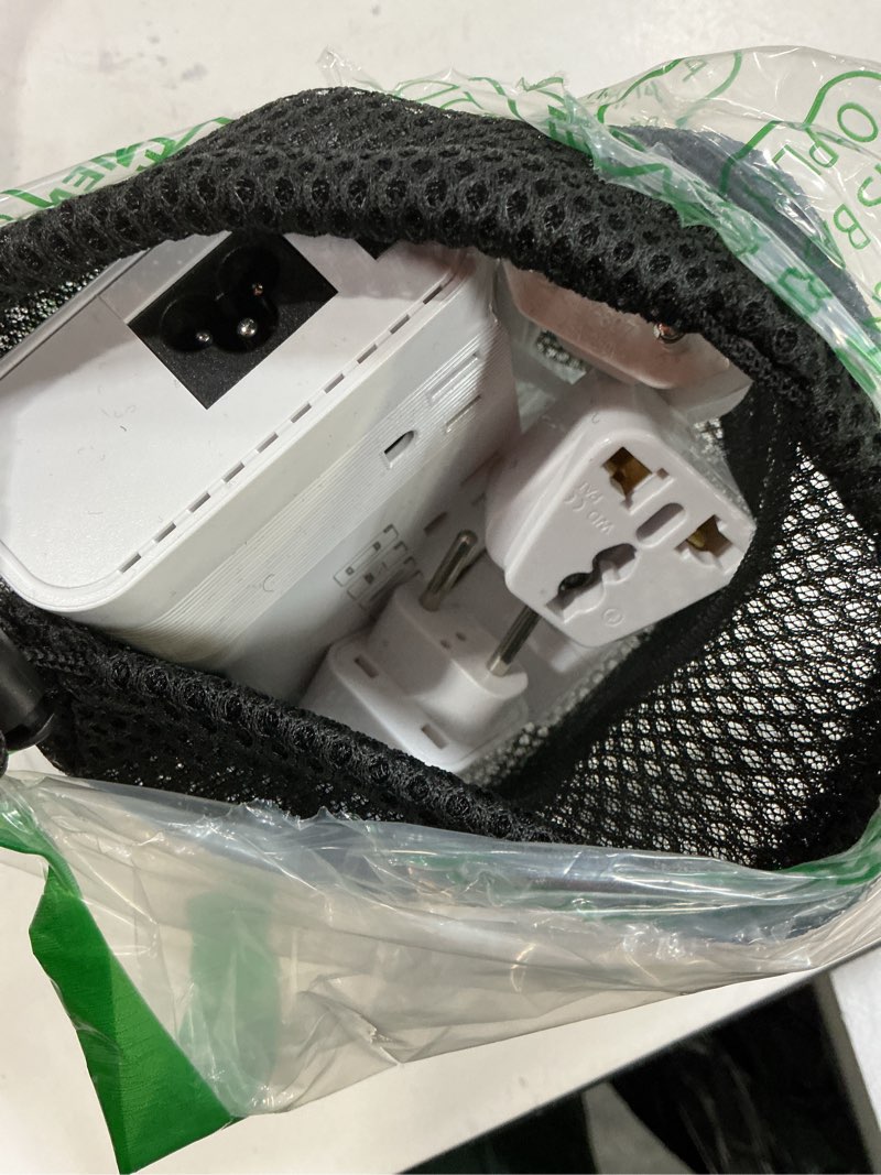 Condition photo showing As Is for DOACE 220v to 110v Voltage Converter US to Europe: 350W 220 to 110 Voltage Converter for European Travel - International Power Adapter Plug Combo Step Down Transformer White