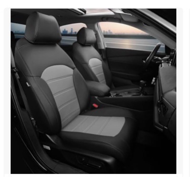 FEINEPRO Custom for Honda Accord Seat Covers LX SE 2023 2024 2025,Faux Leather Car Seats Cover Full 