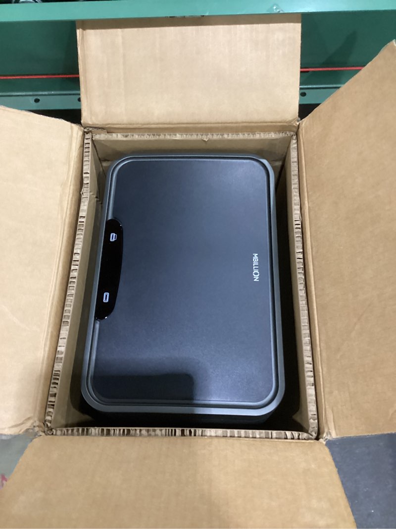 Condition photo showing Good Condition for Mbillion Automatic Trash Can - 15 Gallon Motion Sensor Stainless Steel Smart Trash Can With Lid Rectangular Touchless Garbage Can for Kitchen, Bedroom, Home Office - Dark Gray Dark Gray 15.3 Gallon