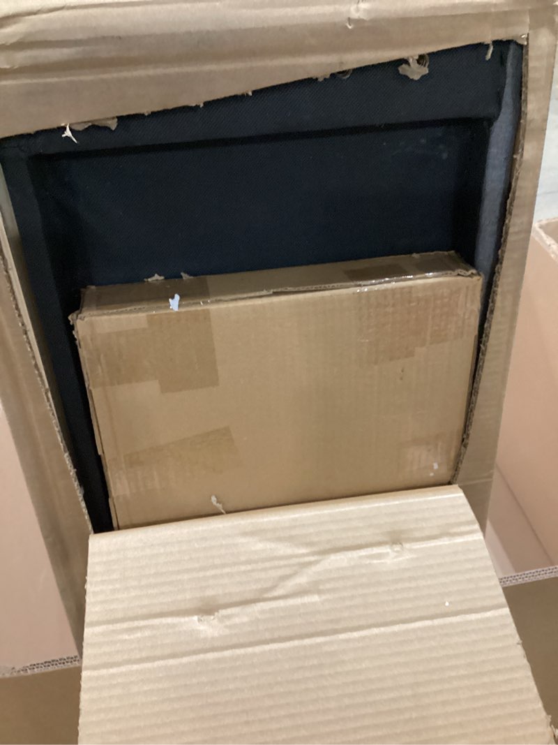 Condition photo showing Good Condition for Allewie Upholstered Queen Size Platform Bed Frame with 4 Storage Drawers and Headboard, Diamond Stitched Button Tufted, Mattress Foundation with Wooden Slats Support, No Box Spring Needed, Dark Grey (SIMILAR NOT EXACT)(INCOMPLETE)